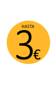 Hasta 3€